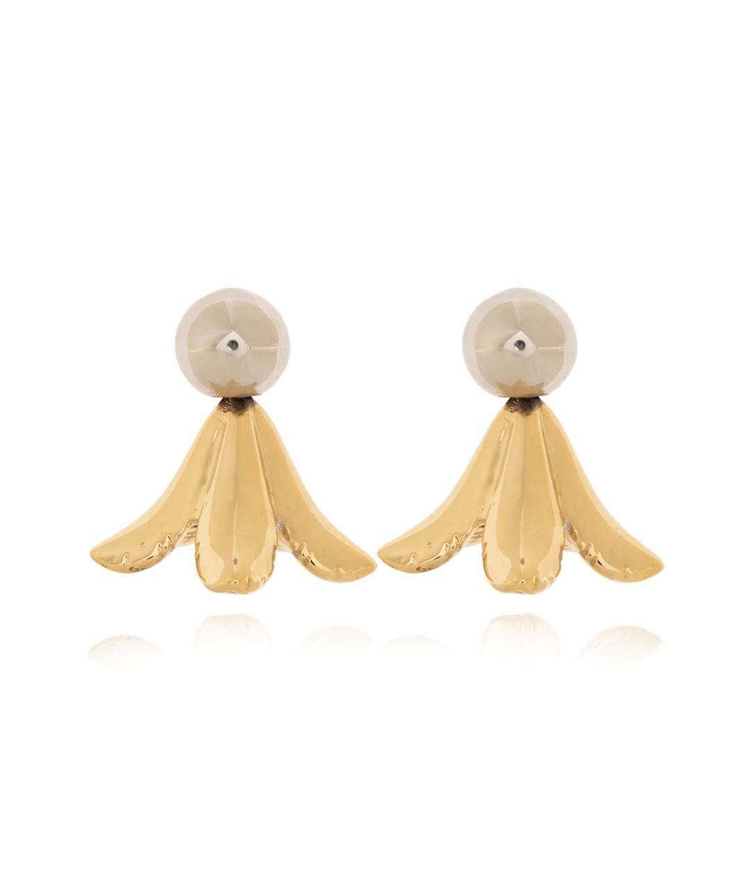 MARNI Золотые латунные серьги, фото 1