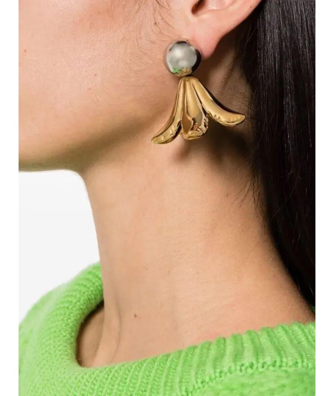 MARNI Золотые латунные серьги, фото 4