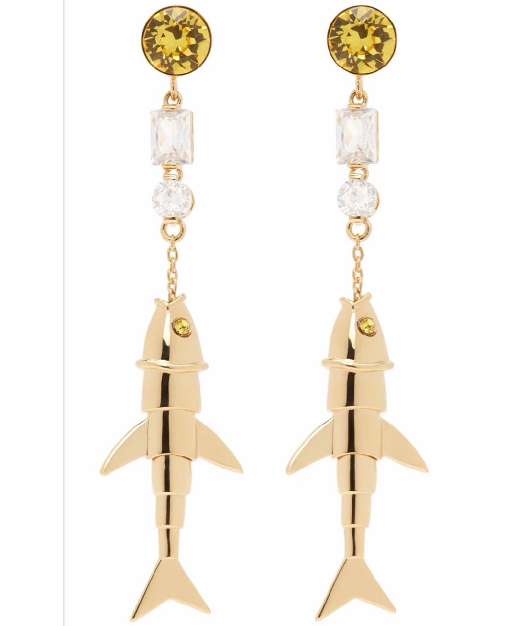 MARNI Золотые латунные серьги, фото 4