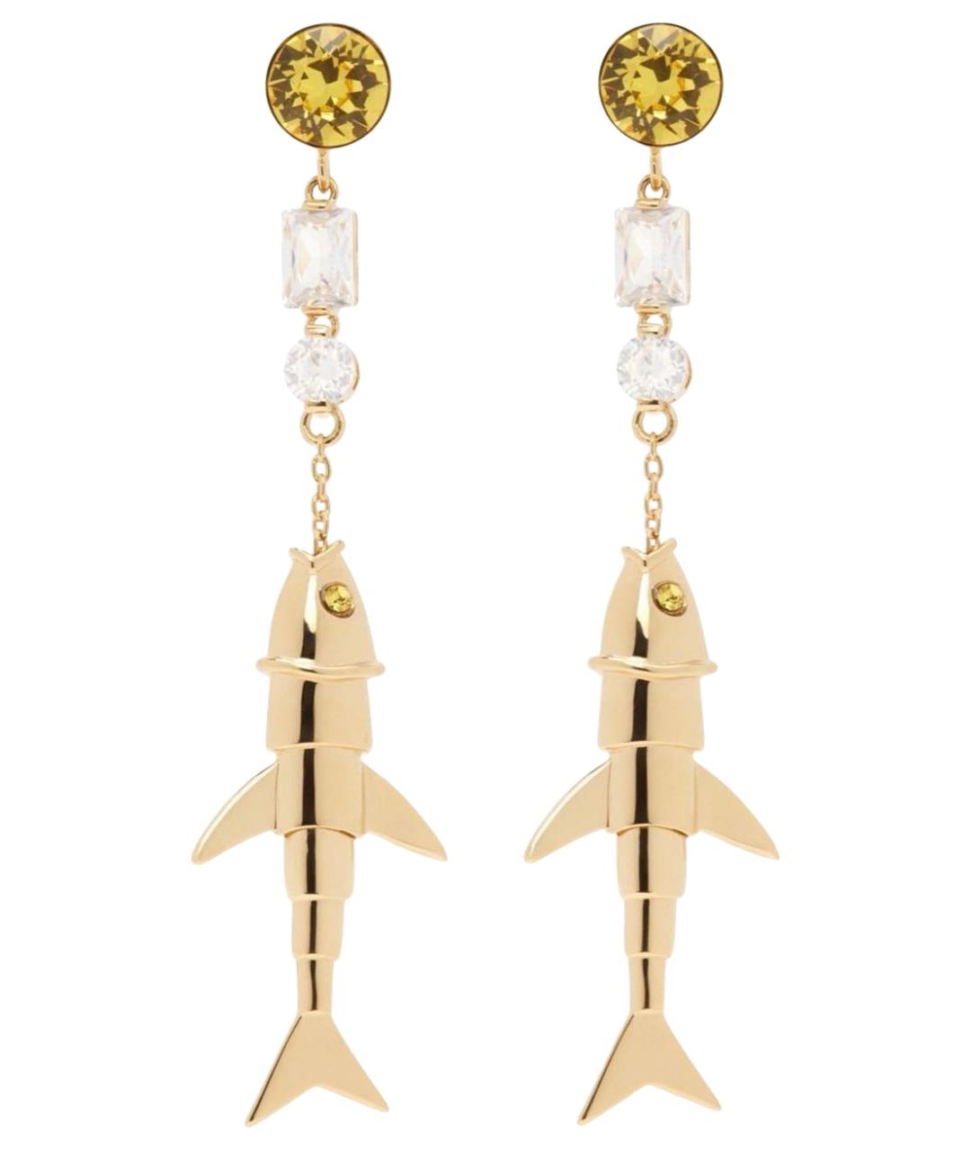 MARNI Золотые латунные серьги, фото 1