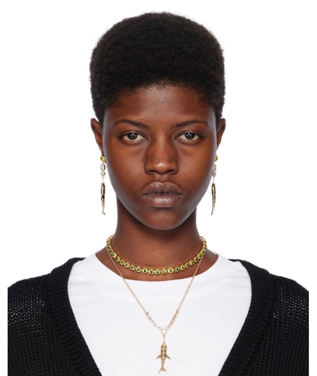 MARNI Золотые латунные серьги, фото 3