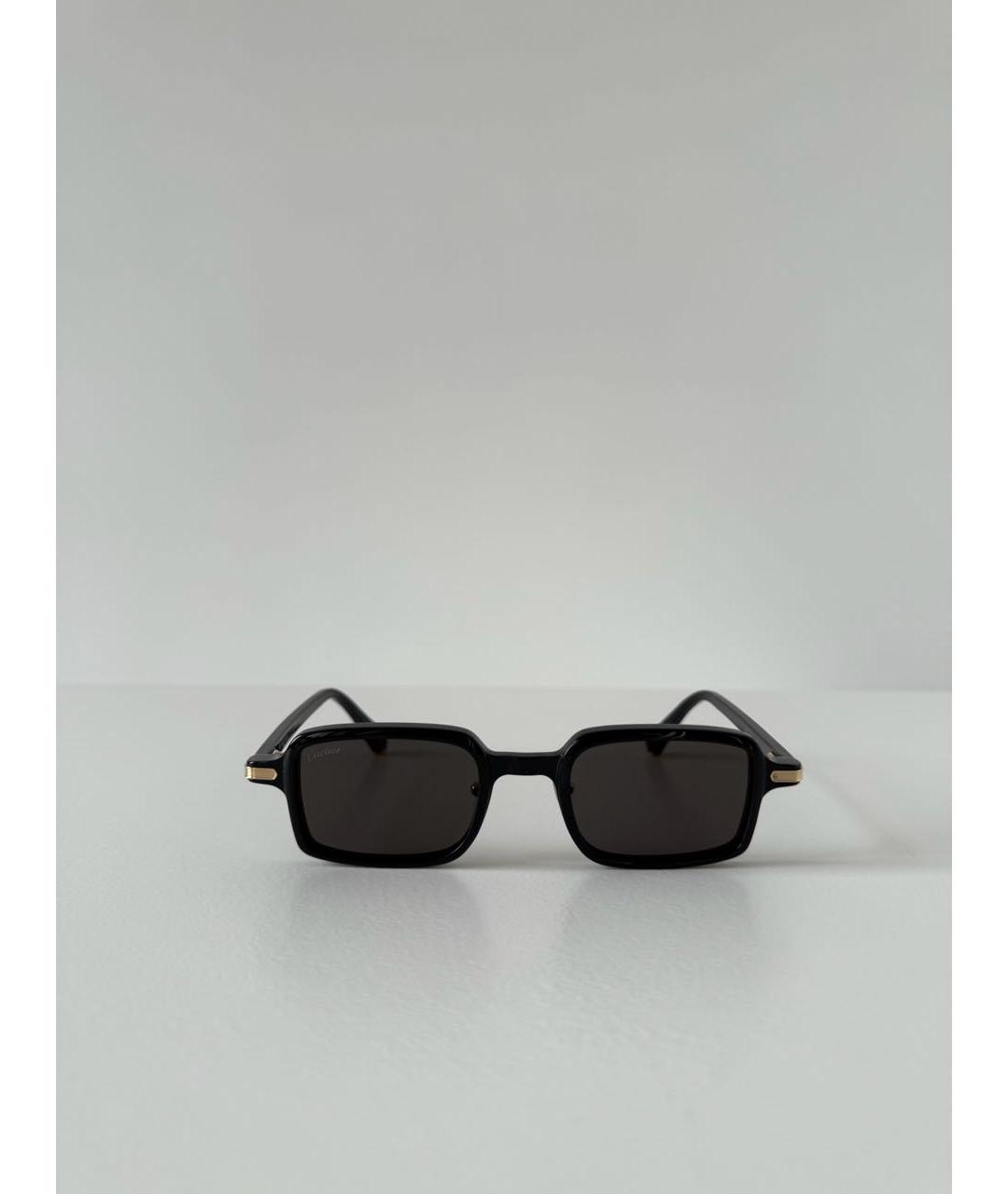 CARTIER Черные пластиковые солнцезащитные очки, фото 9