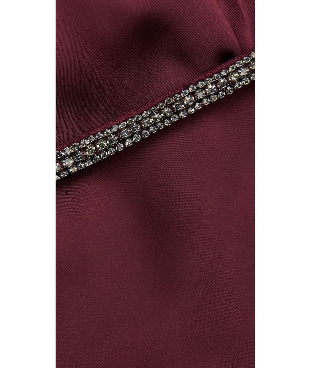 SELF-PORTRAIT Бордовое полиэстеровое вечернее платье, фото 6