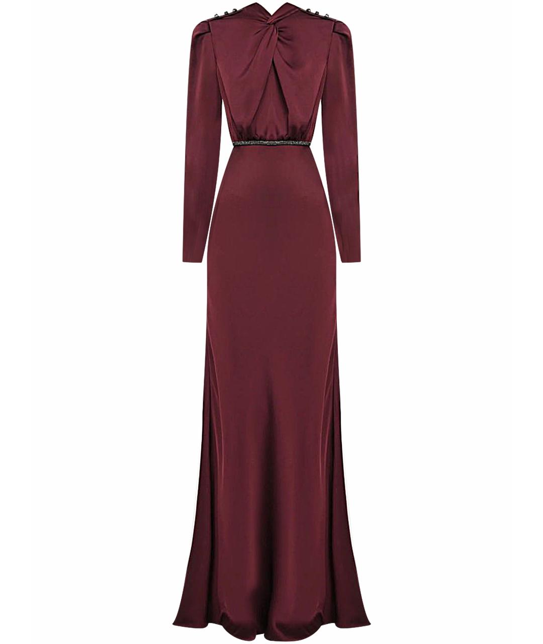 SELF-PORTRAIT Бордовое полиэстеровое вечернее платье, фото 1