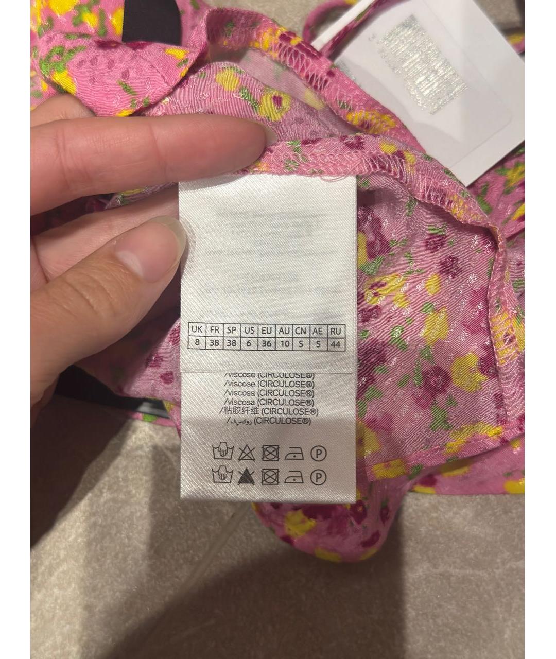 ROTATE Розовая вискозная майка, фото 8