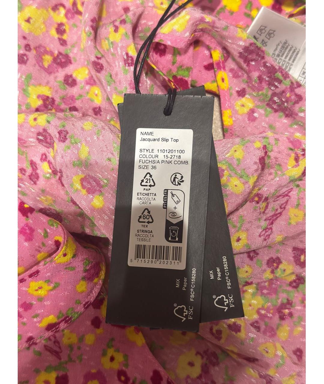 ROTATE Розовая вискозная майка, фото 6