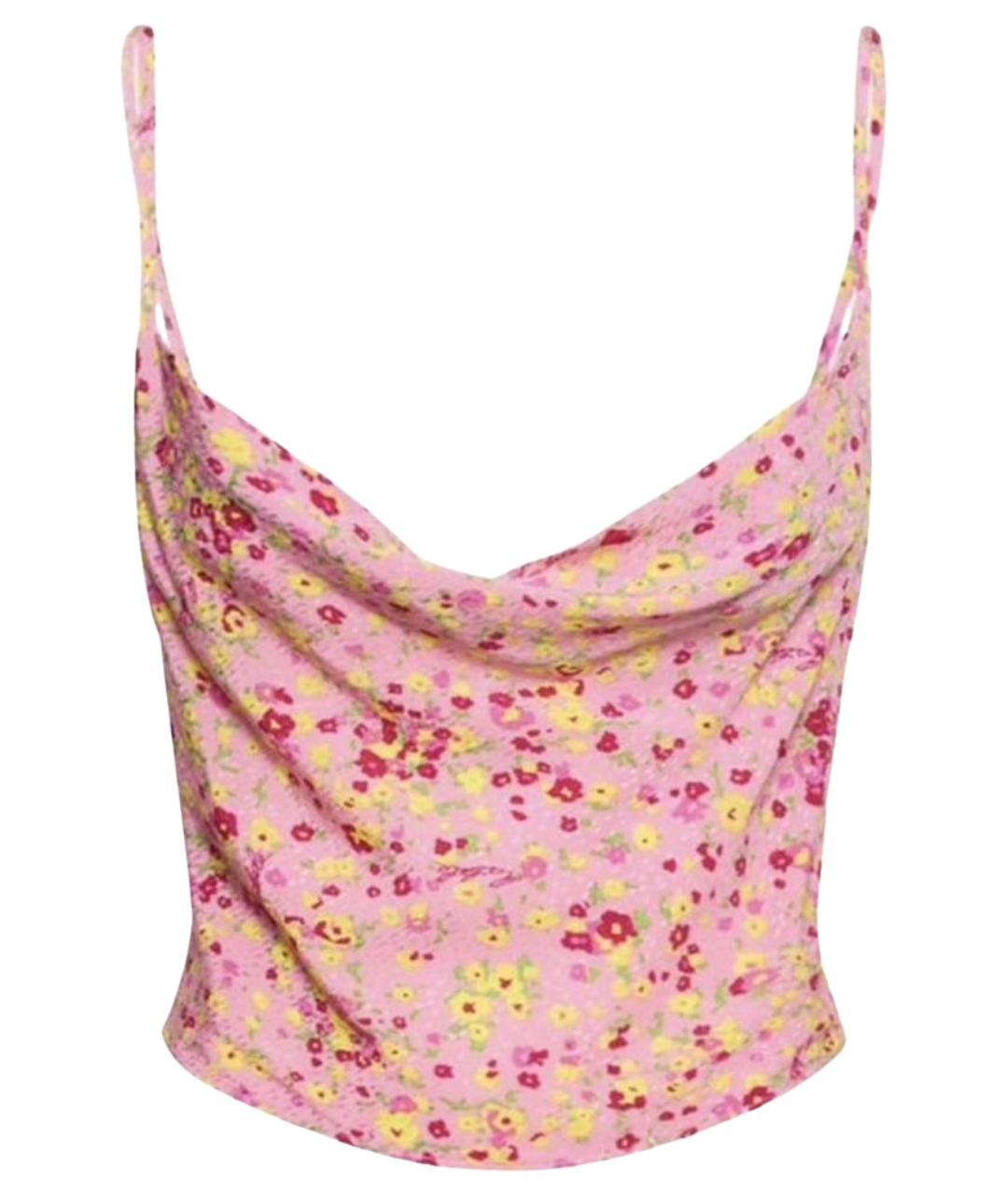 ROTATE Розовая вискозная майка, фото 1