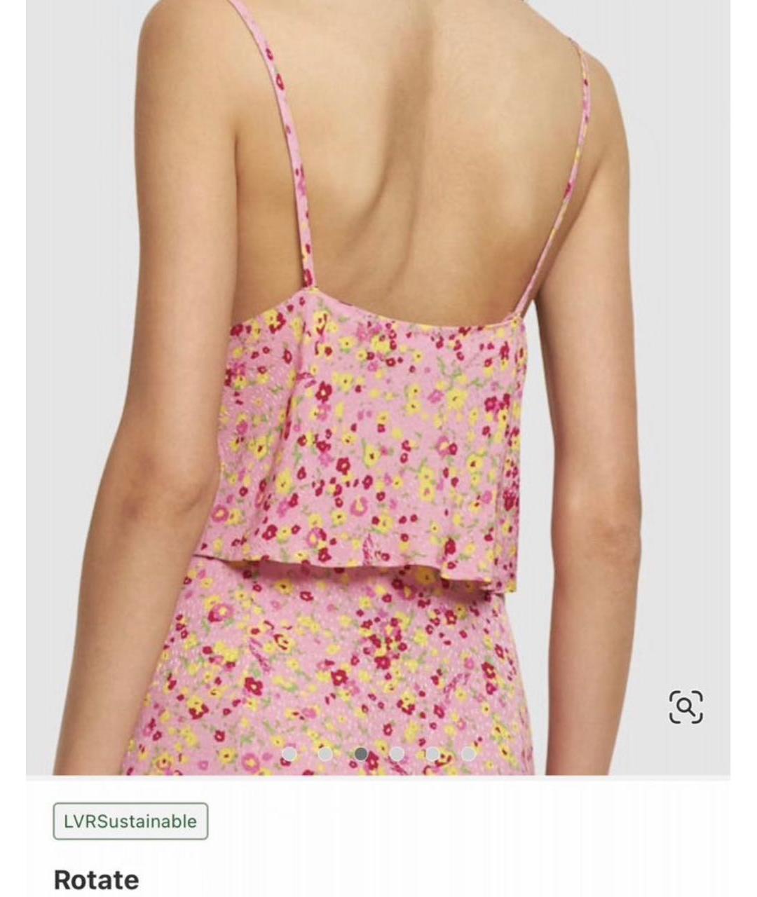 ROTATE Розовая вискозная майка, фото 2