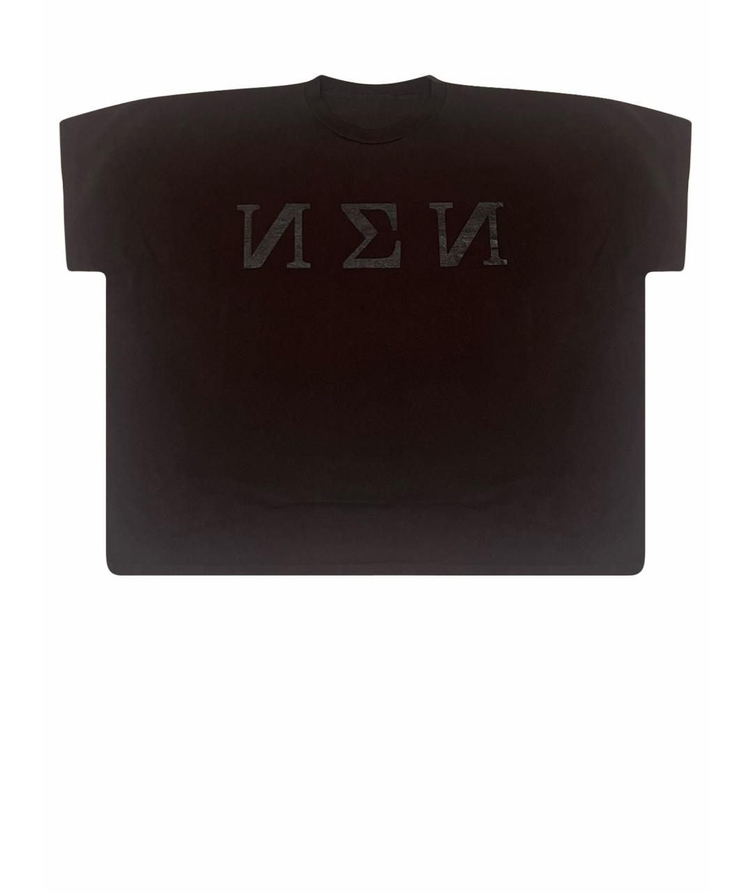 YEEZY Черная хлопковая футболка, фото 1