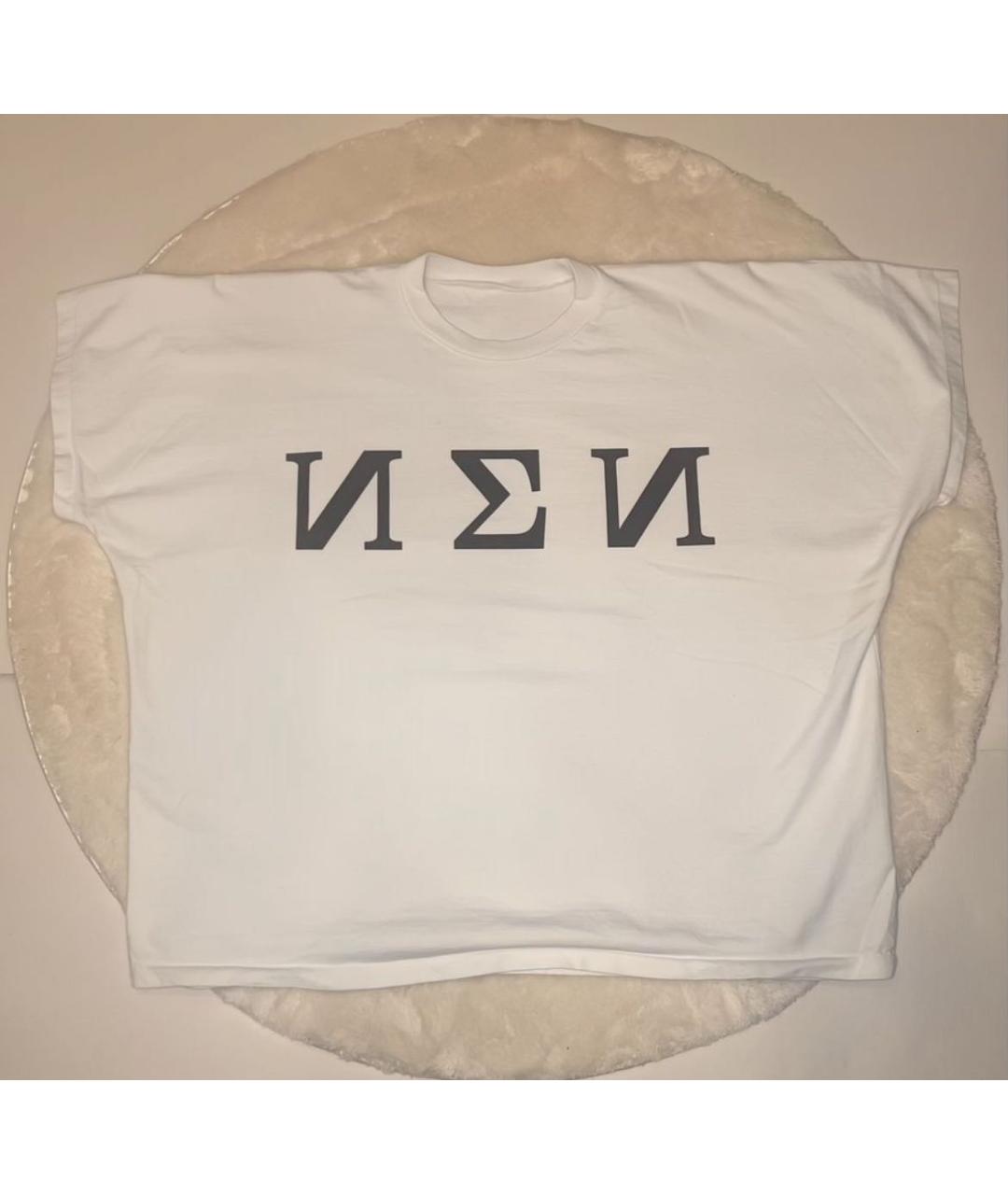 YEEZY Белая хлопковая футболка, фото 3