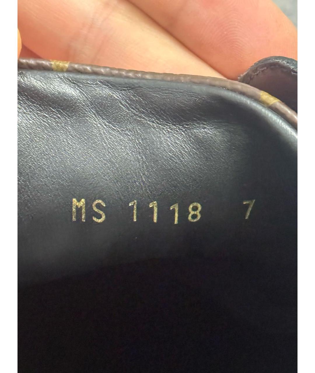 LOUIS VUITTON Коричневые низкие кроссовки / кеды, фото 7