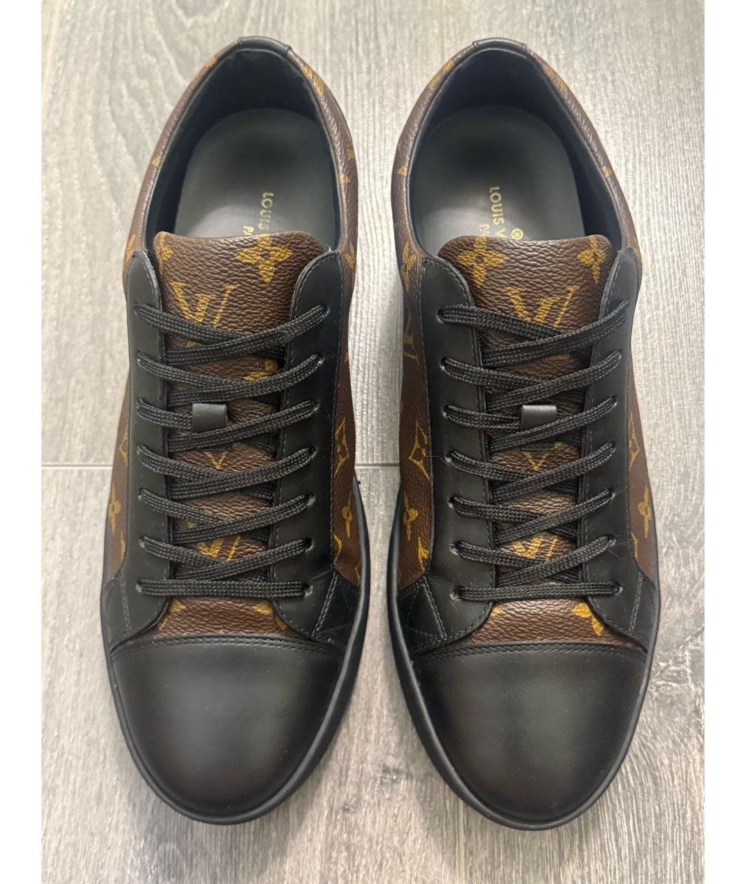 LOUIS VUITTON Коричневые низкие кроссовки / кеды, фото 4
