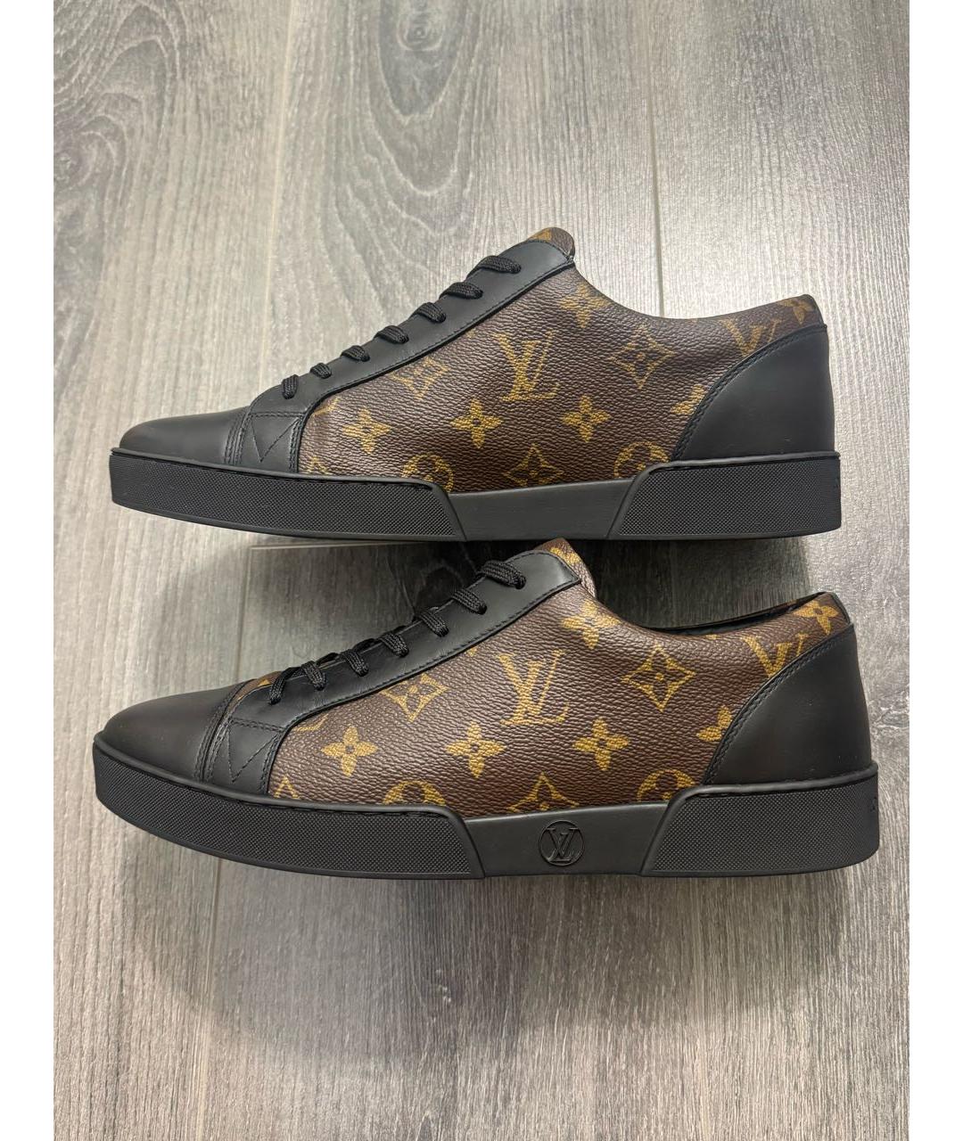 LOUIS VUITTON Коричневые низкие кроссовки / кеды, фото 2