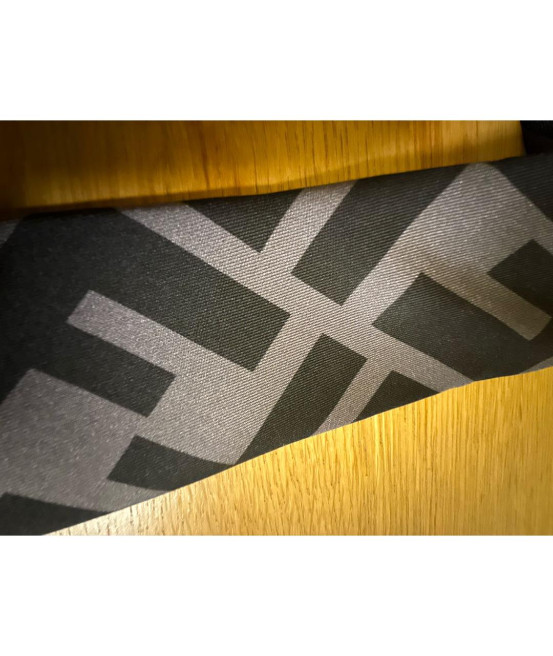 FENDI Серый шелковый галстук, фото 4