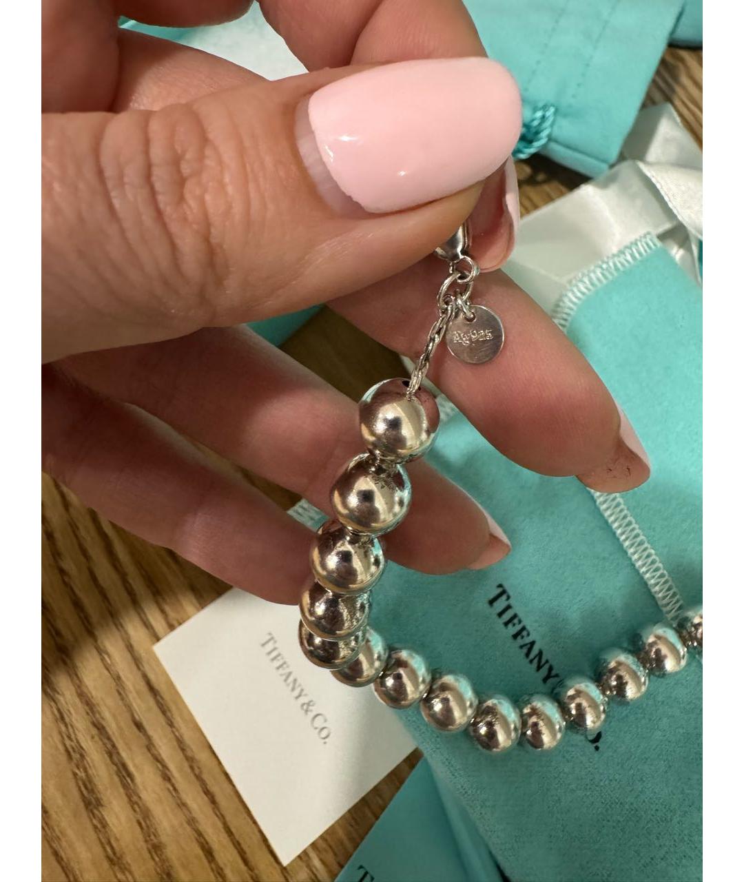 TIFFANY&CO Серебрянный серебряный браслет, фото 8