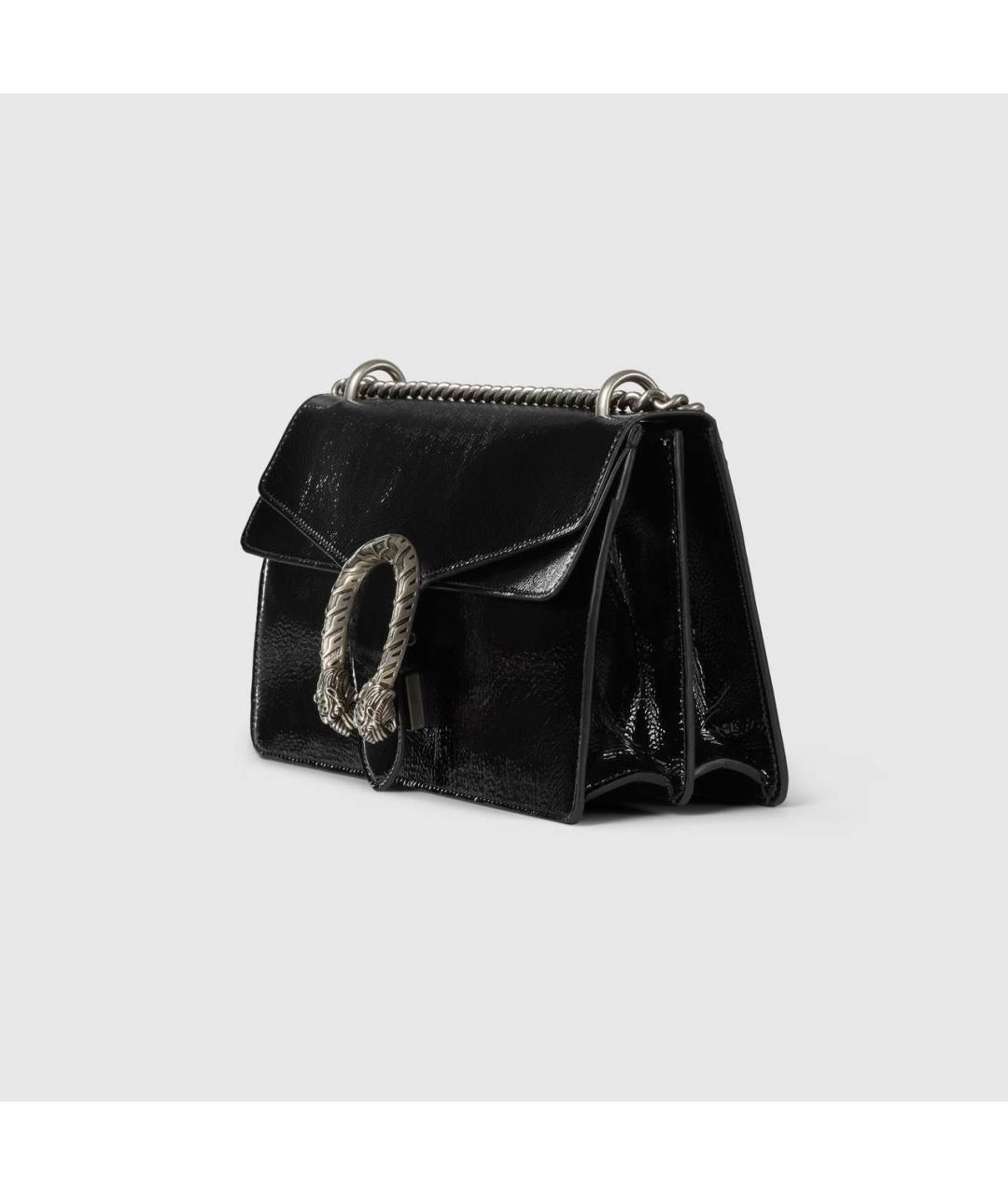 GUCCI Черная кожаная сумка через плечо, фото 2