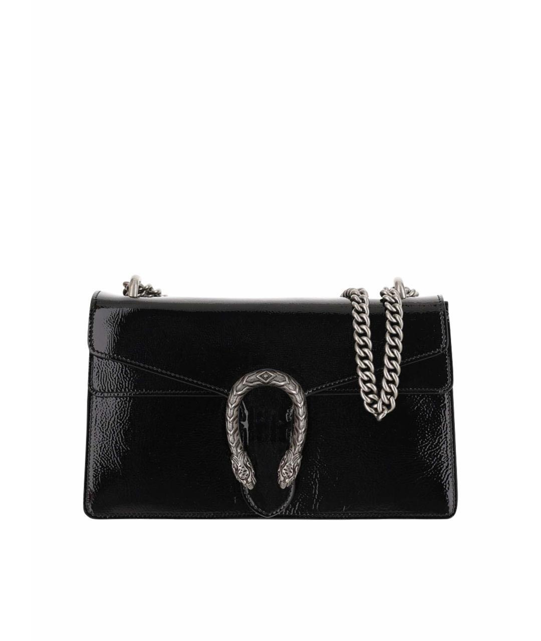 GUCCI Черная кожаная сумка через плечо, фото 8