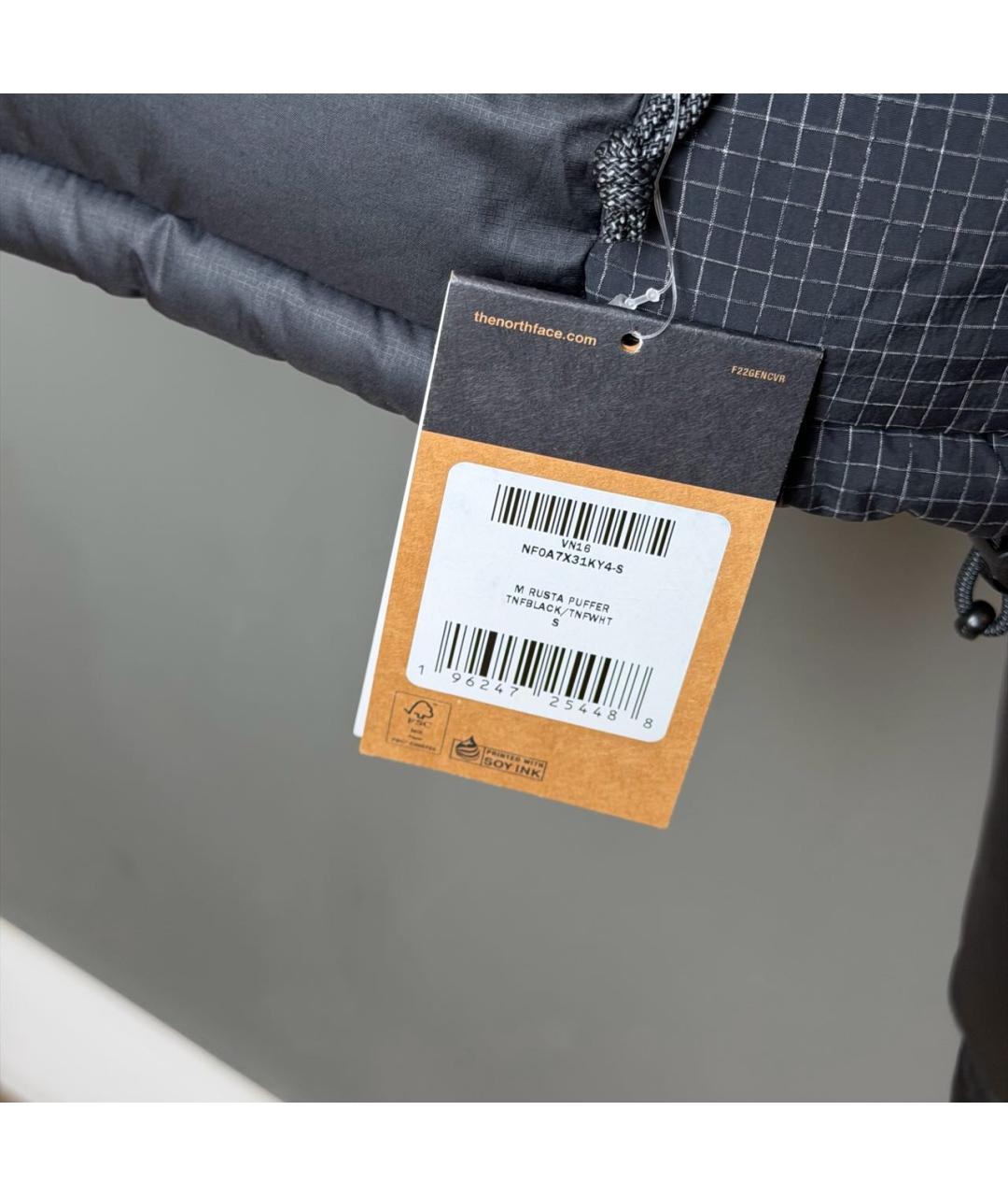 THE NORTH FACE Черный полиамидовый пуховик, фото 6