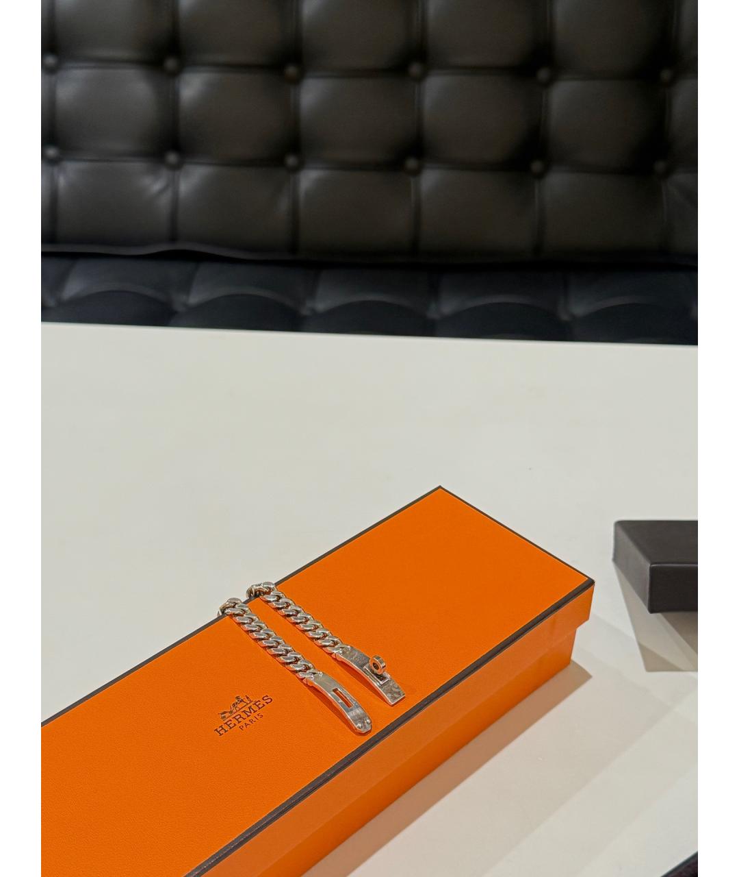 HERMES Серебрянный серебряный браслет, фото 4