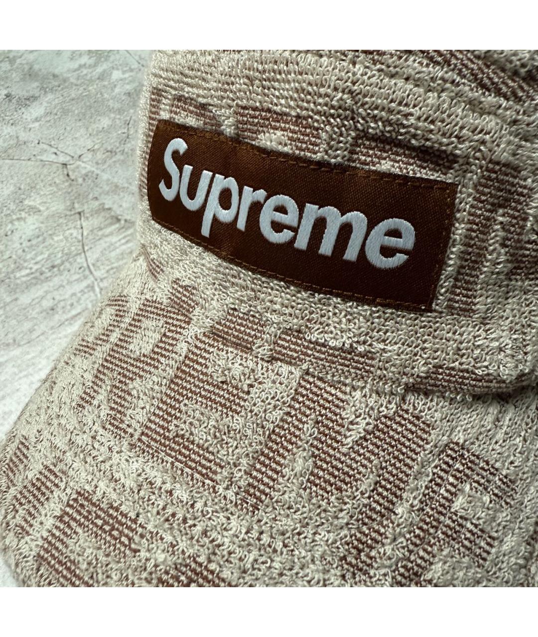 SUPREME Бежевая хлопковая кепка/бейсболка, фото 2