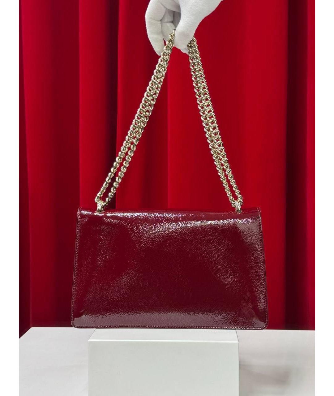 GUCCI Красная кожаная сумка через плечо, фото 6