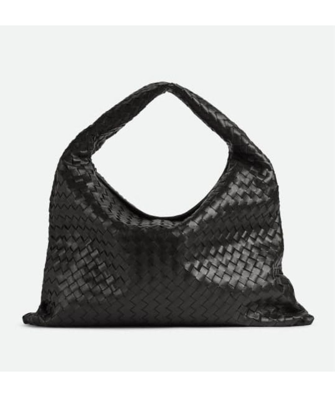 BOTTEGA VENETA Черная кожаная сумка с короткими ручками, фото 9