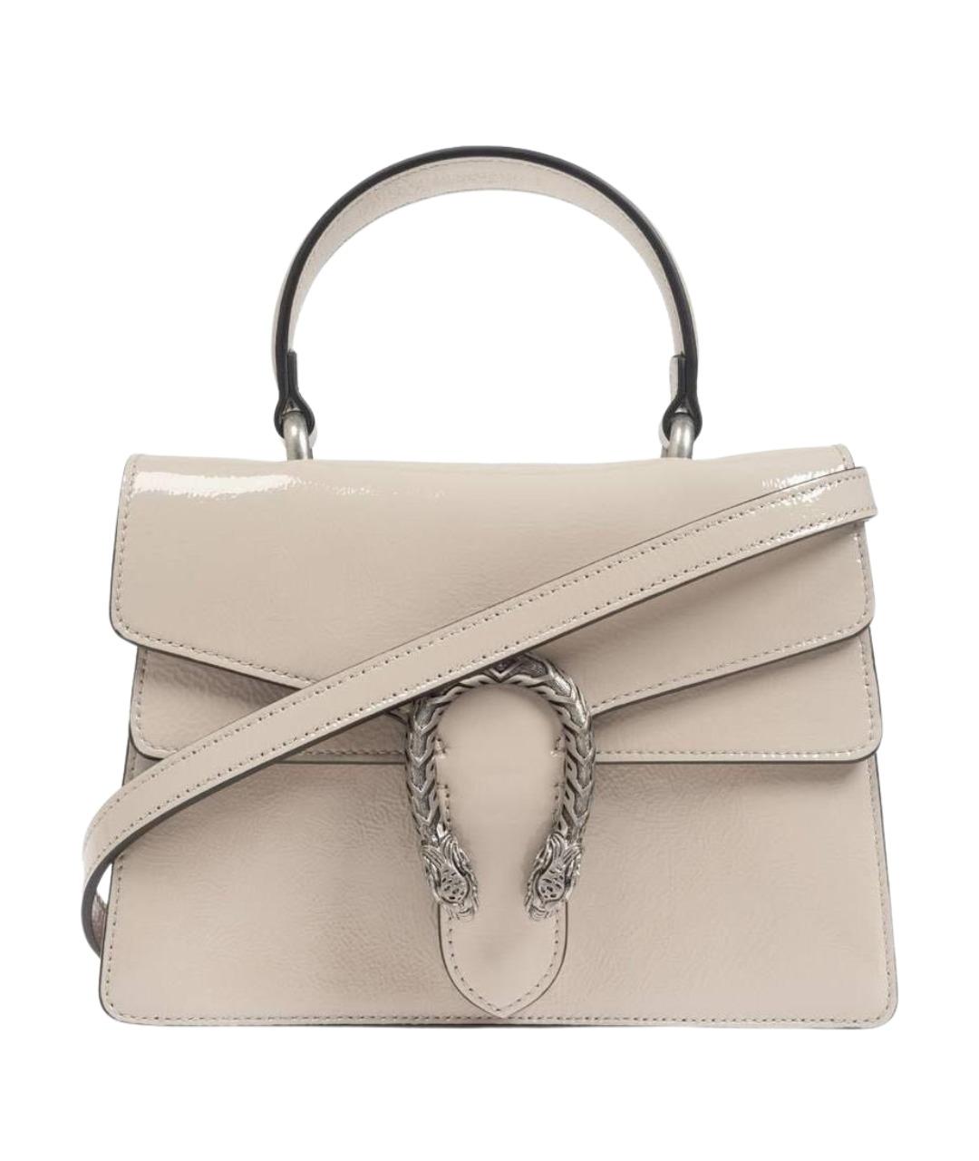 GUCCI Бежевая кожаная сумка через плечо, фото 1