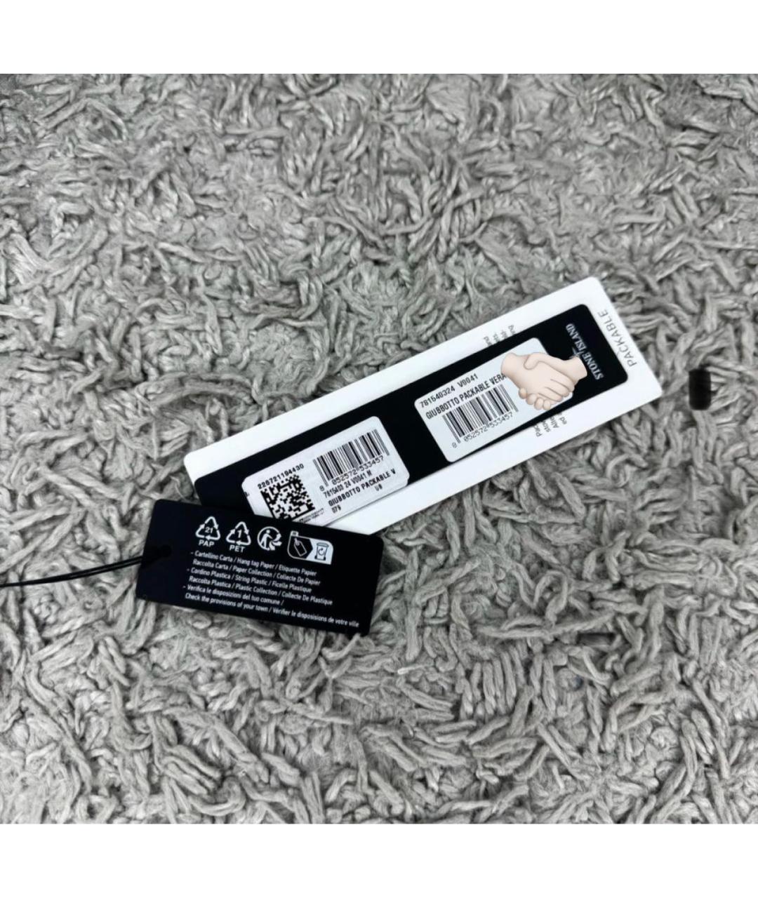 STONE ISLAND Бирюзовый пуховик, фото 4