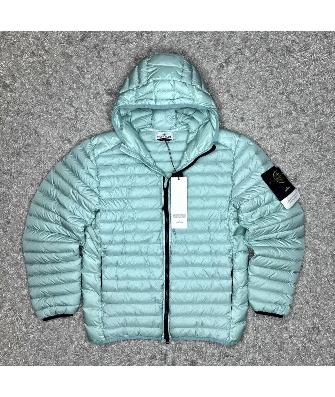 STONE ISLAND Бирюзовый пуховик, фото 7