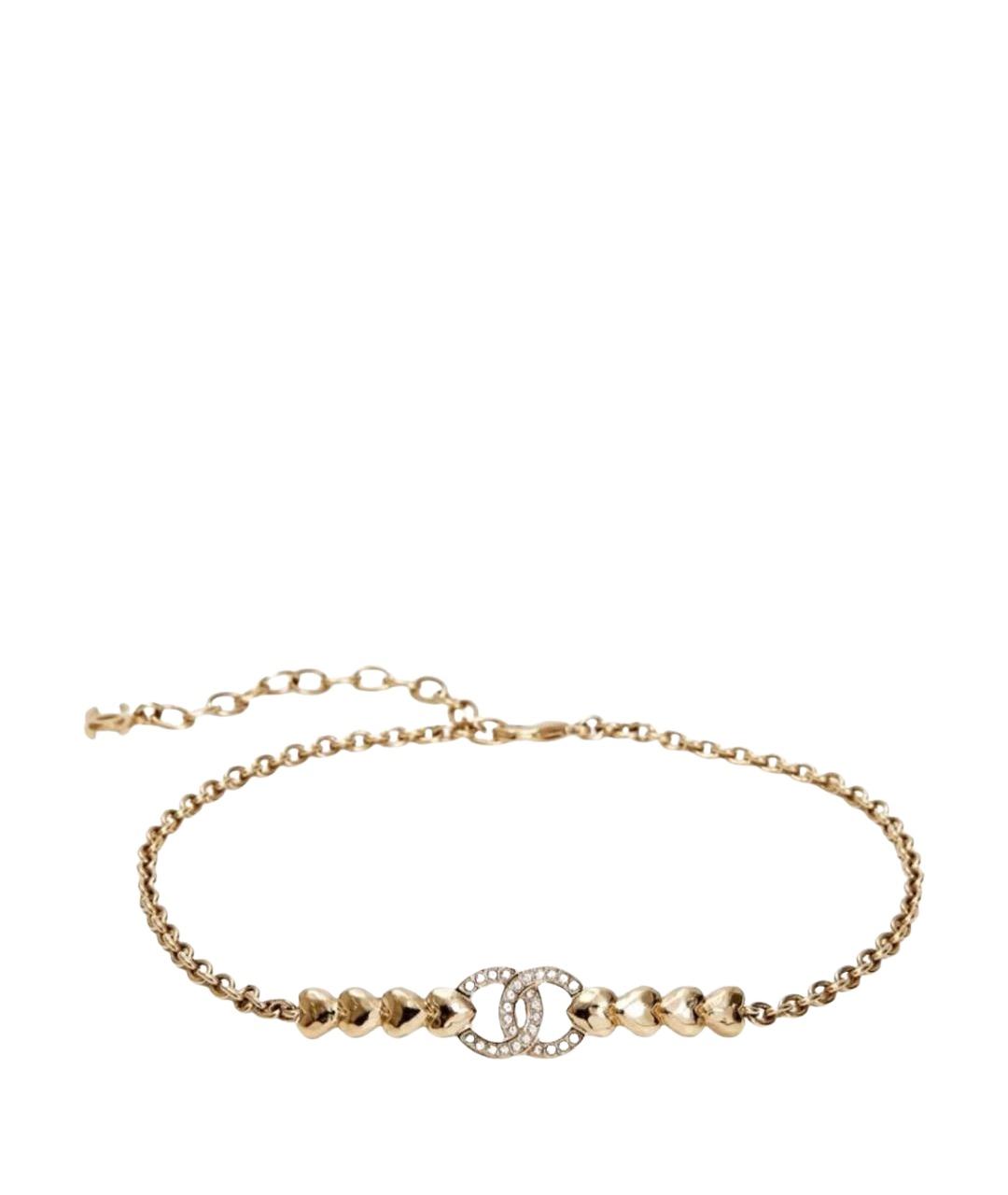 CHANEL Золотое металлическое колье, фото 1