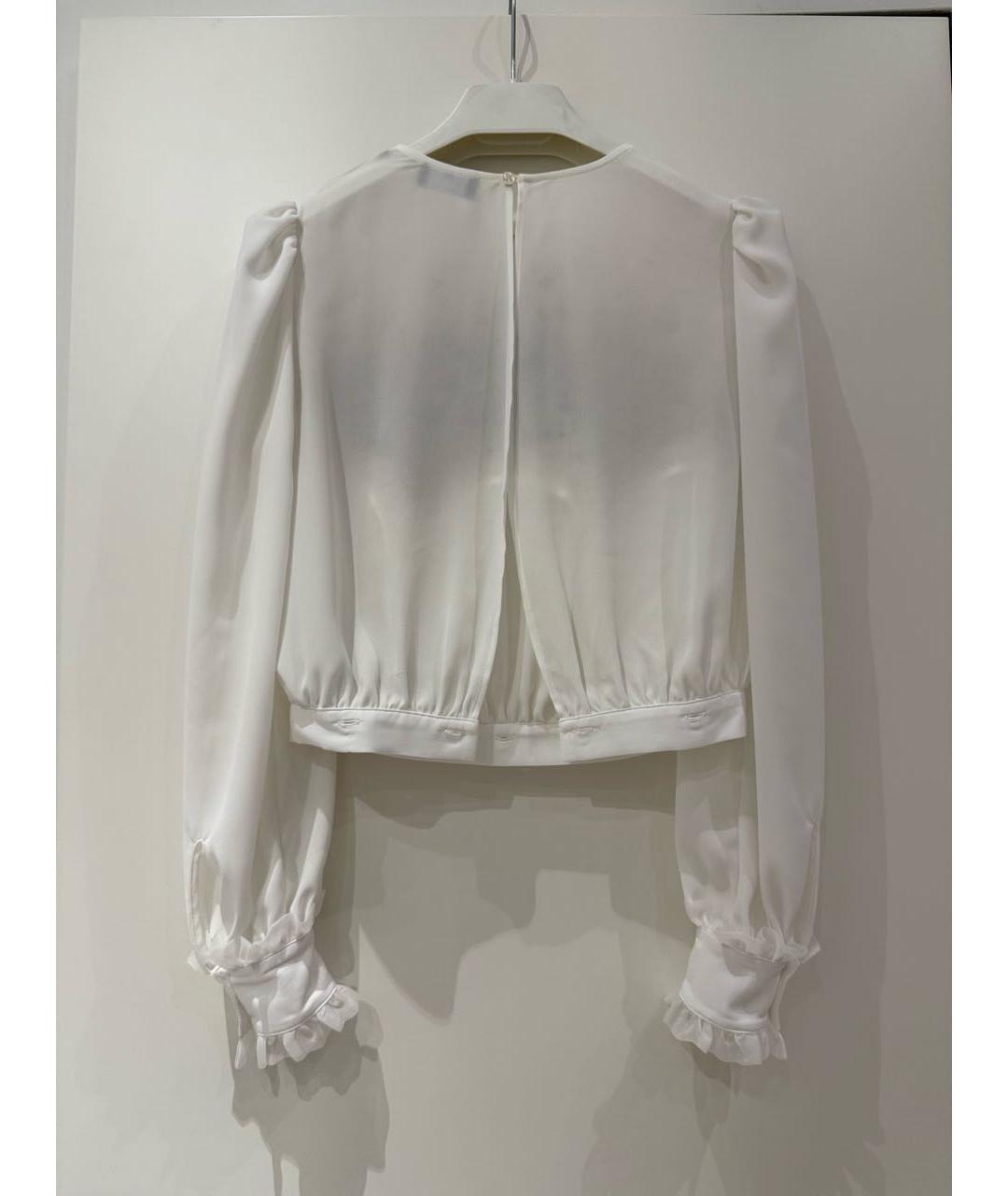 ELISABETTA FRANCHI Белый полиэстеровый комбинезон, фото 3