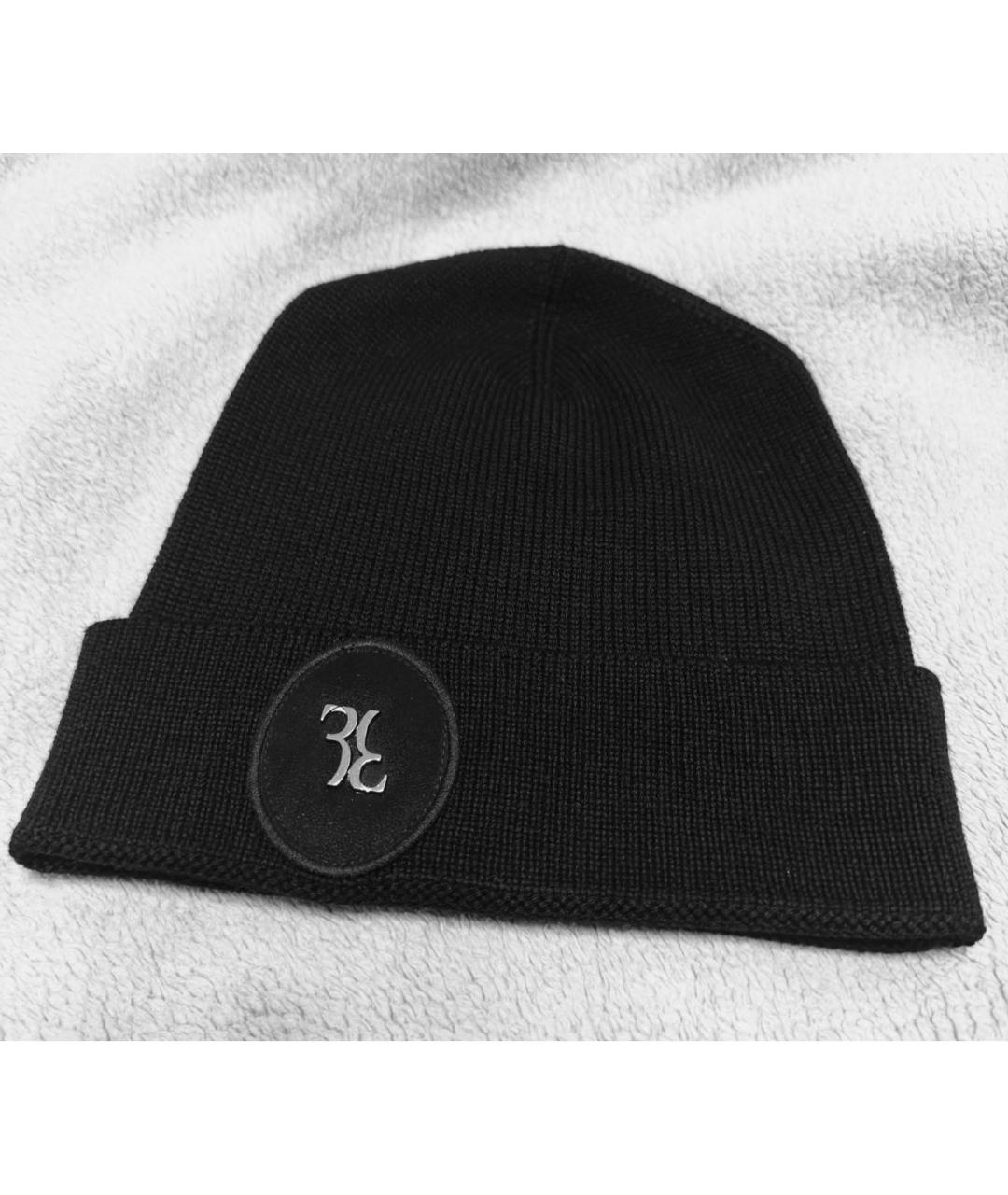 BILLIONAIRE Черная шерстяная шапка, фото 7