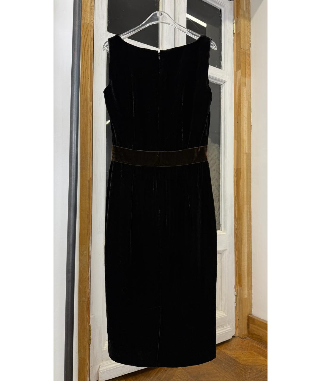 DOLCE&GABBANA Черное вискозное вечернее платье, фото 2