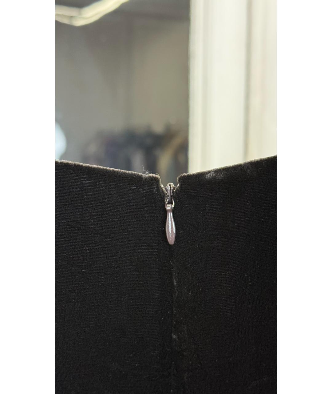 DOLCE&GABBANA Черное вискозное вечернее платье, фото 4