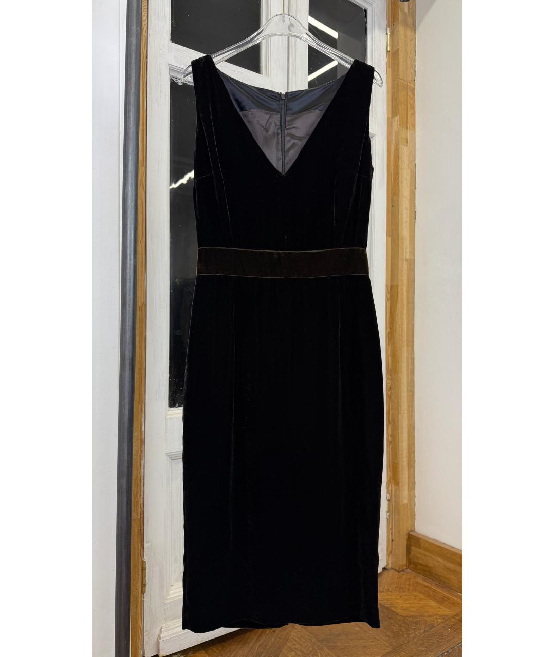 DOLCE&GABBANA Черное вискозное вечернее платье, фото 5