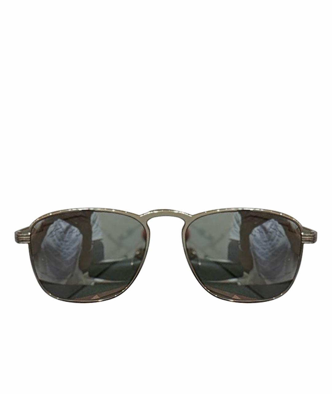 ERMENEGILDO ZEGNA XXX Черные металлические солнцезащитные очки, фото 1