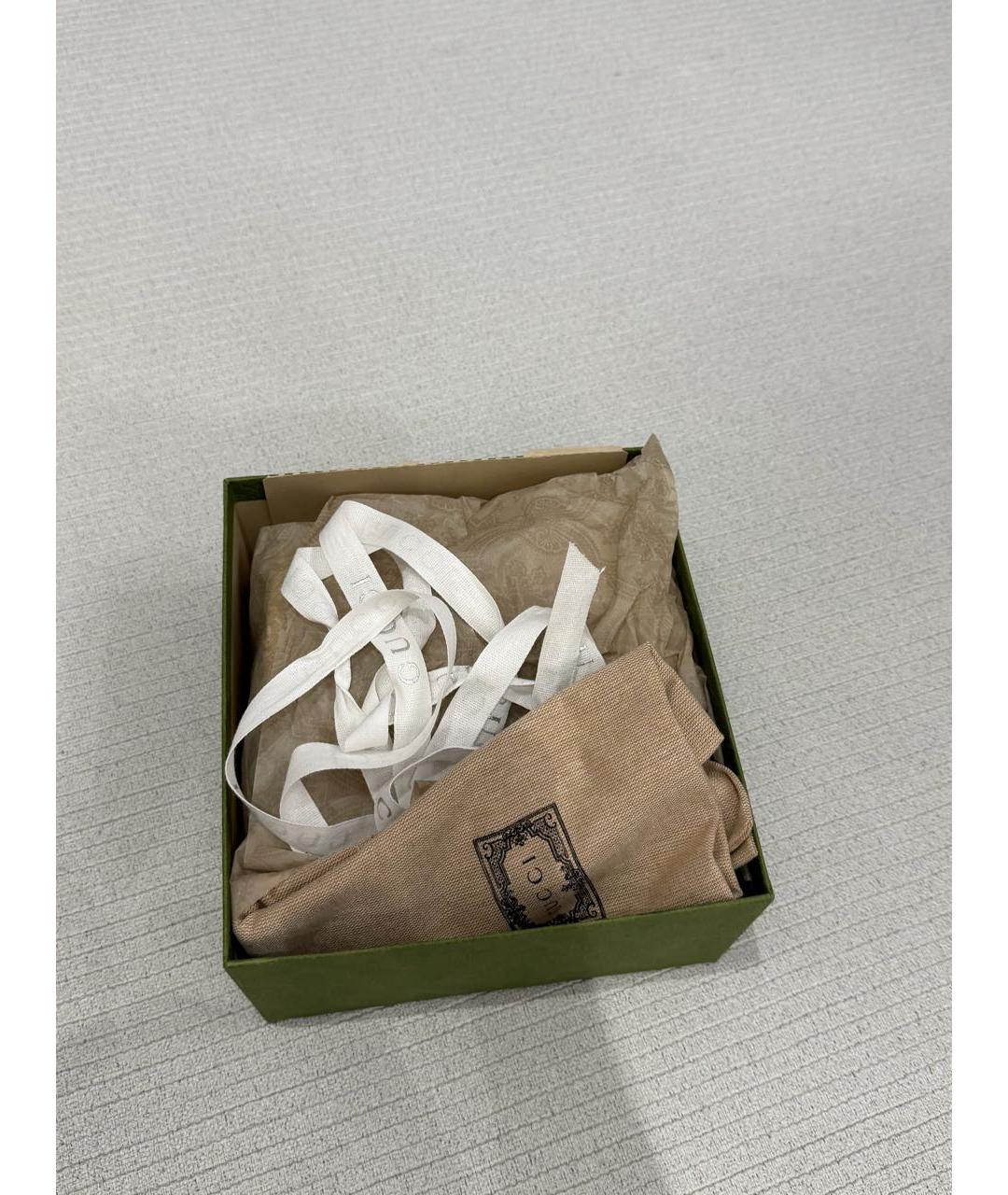 GUCCI Белые кожаные кеды, фото 6