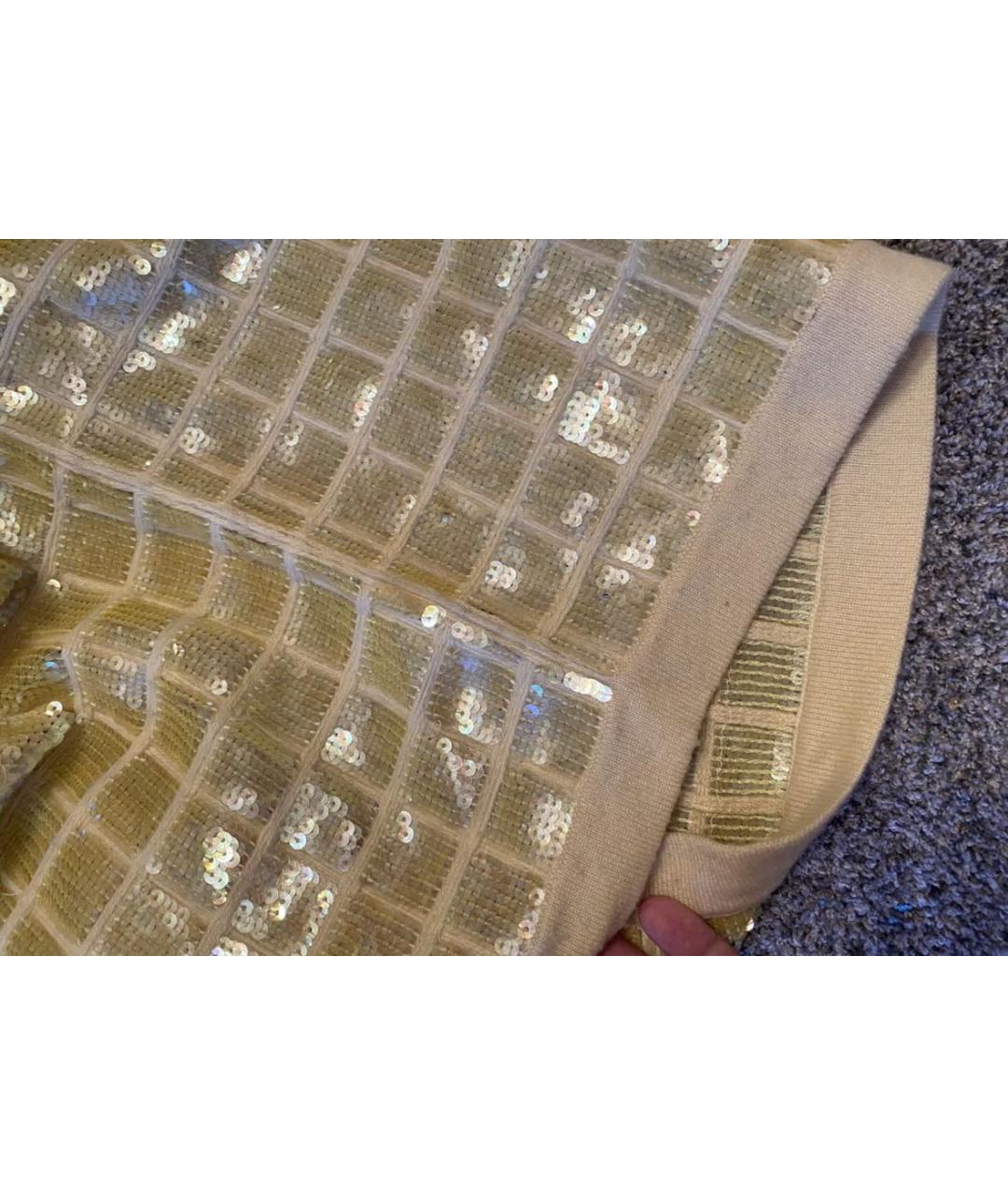 CHANEL Золотой кашемировый кардиган, фото 2