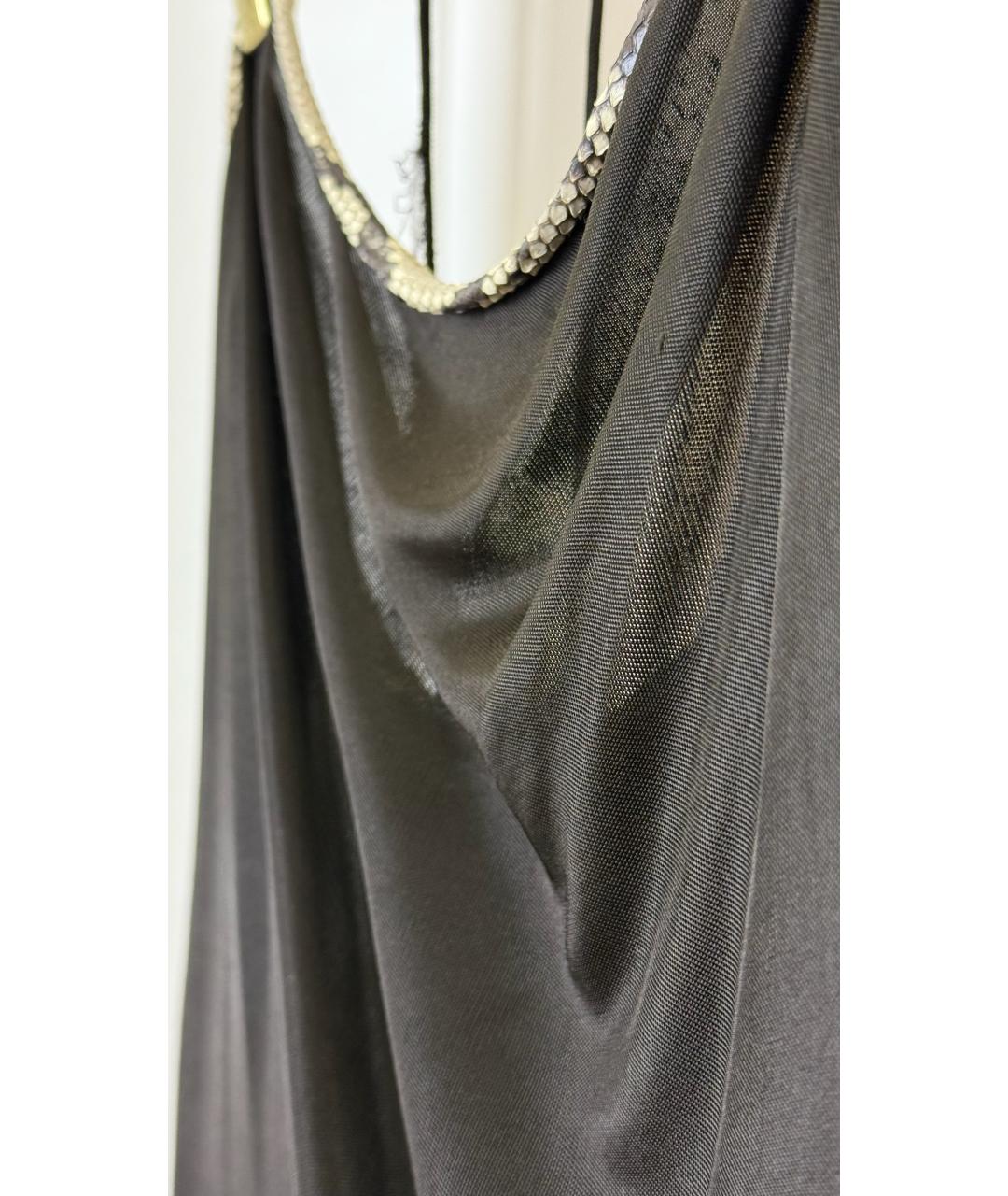 DOLCE&GABBANA Черная вискозная майка, фото 4