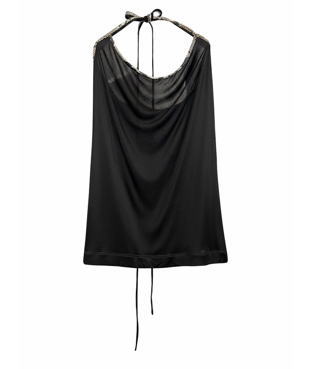 DOLCE&GABBANA Черная вискозная майка, фото 1