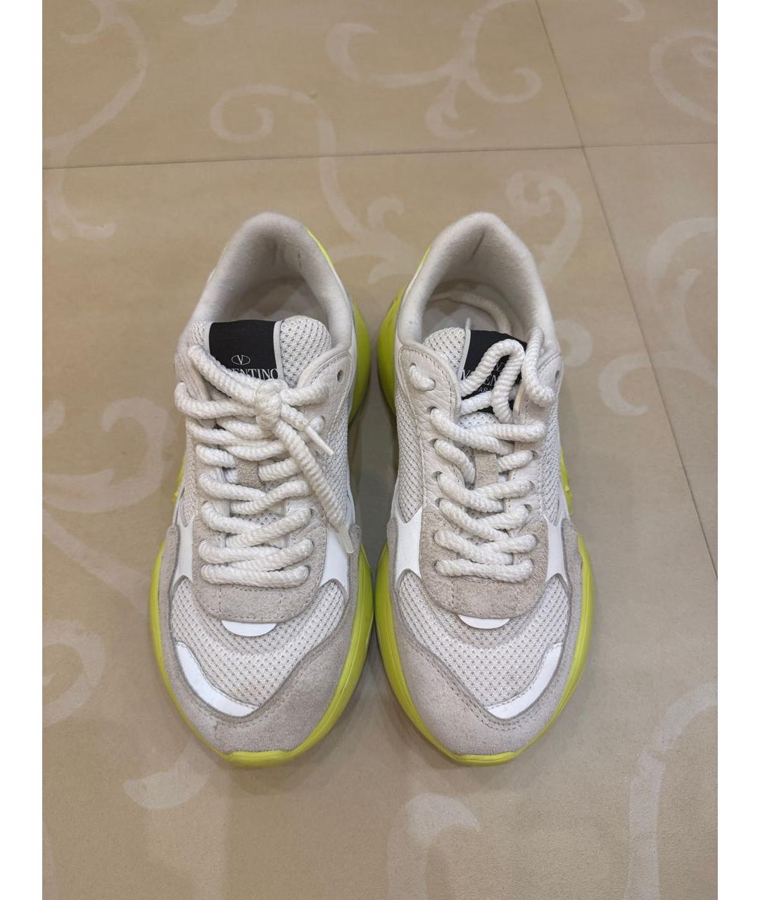 VALENTINO Белые текстильные кроссовки, фото 2