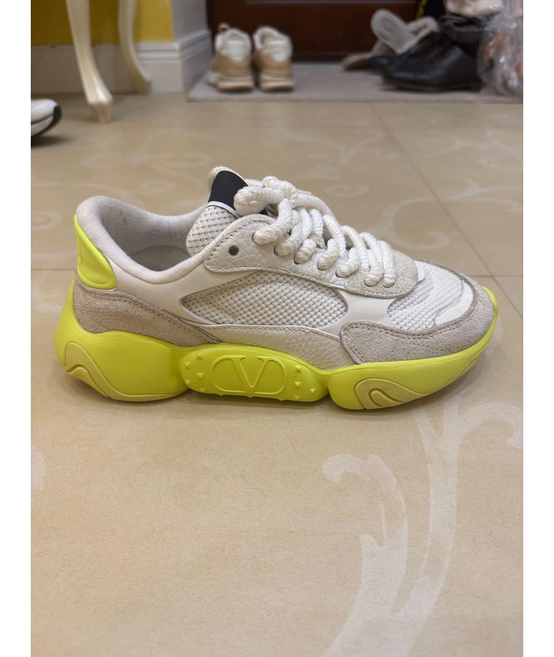 VALENTINO Белые текстильные кроссовки, фото 5