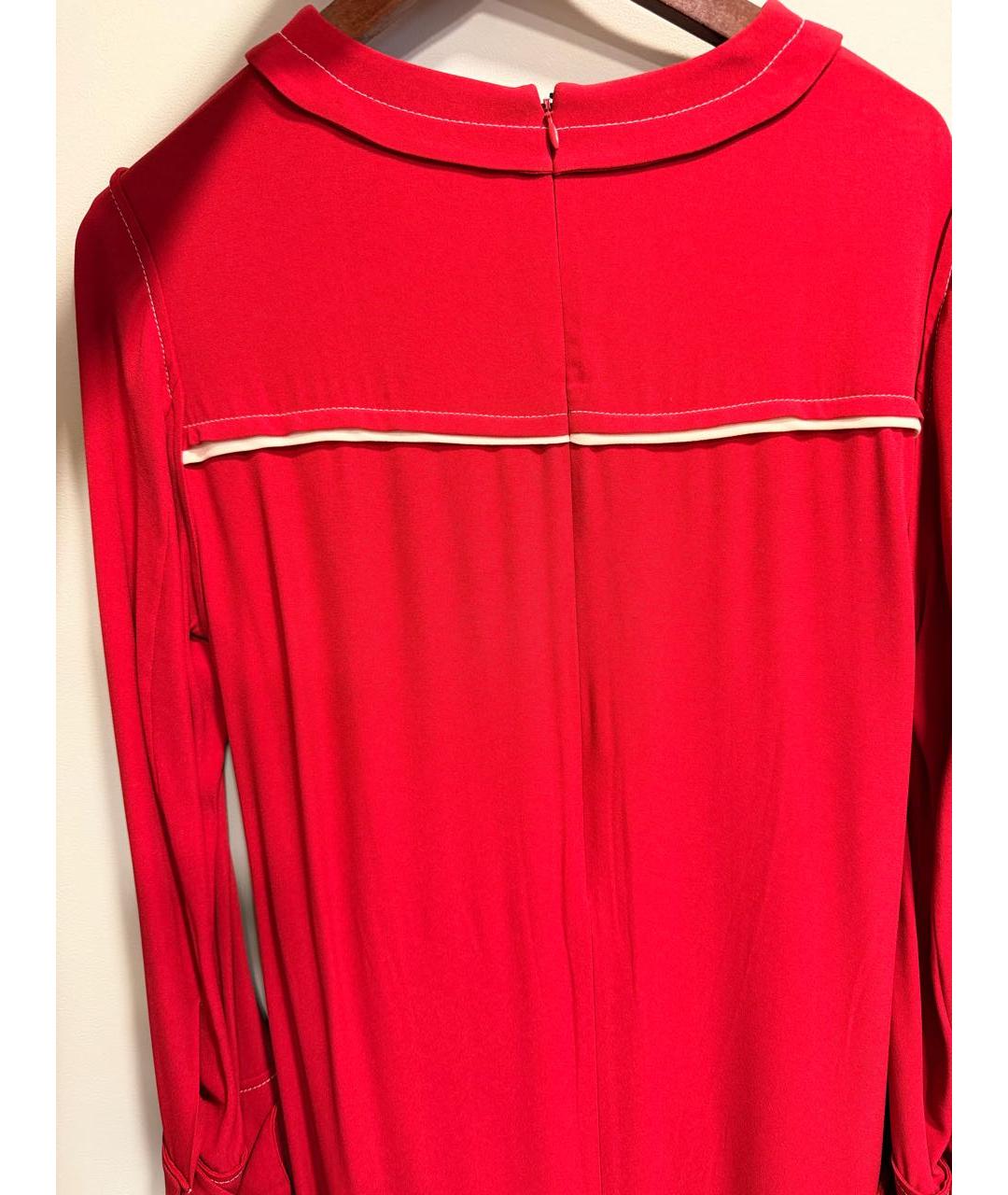 MARNI Красное вискозное коктейльное платье, фото 3