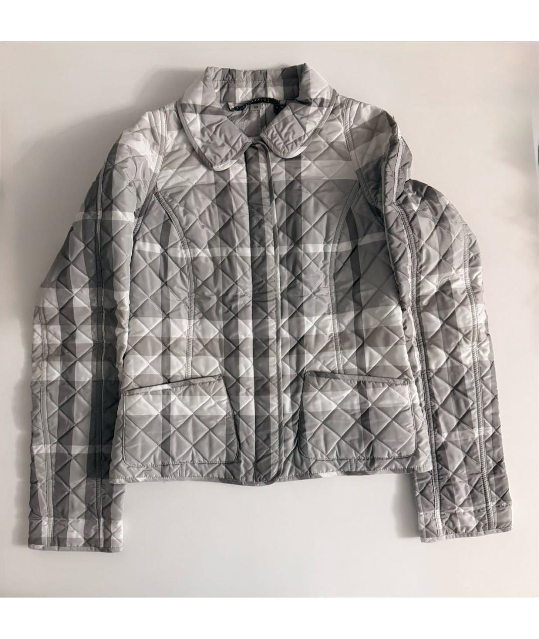 BURBERRY Серебряная вискозная куртка, фото 9