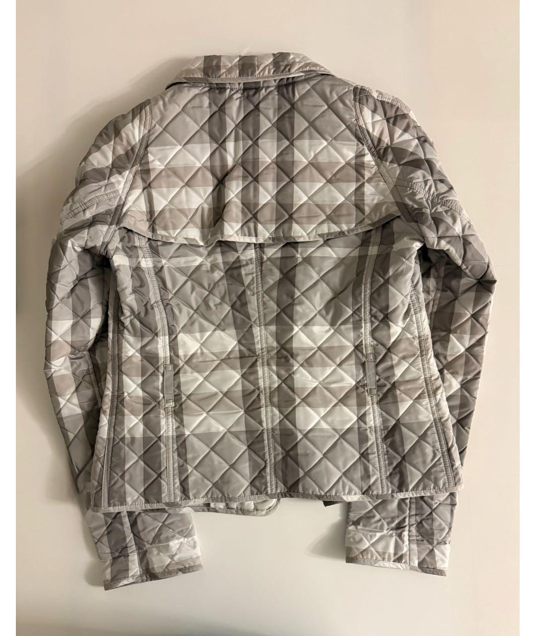 BURBERRY Серебряная вискозная куртка, фото 2