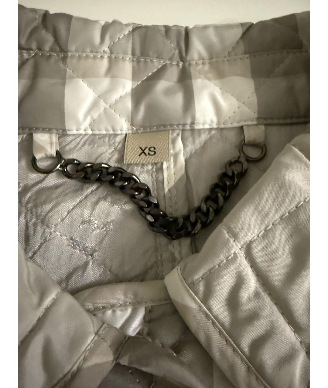 BURBERRY Серебряная вискозная куртка, фото 8