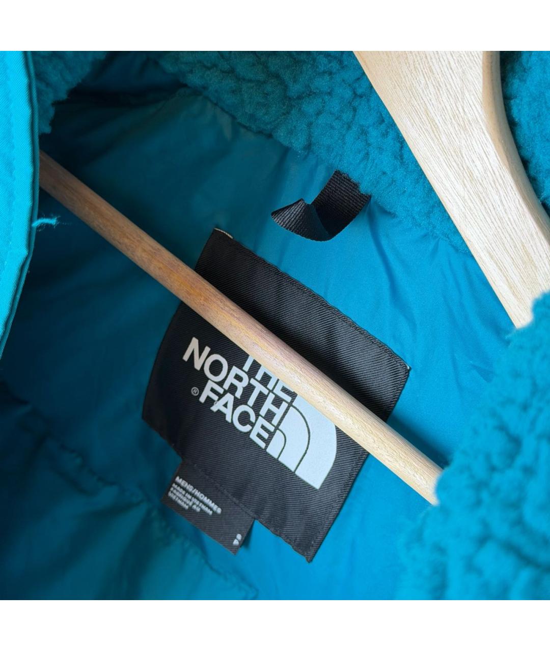 THE NORTH FACE Бирюзовый полиамидовый пуховик, фото 7