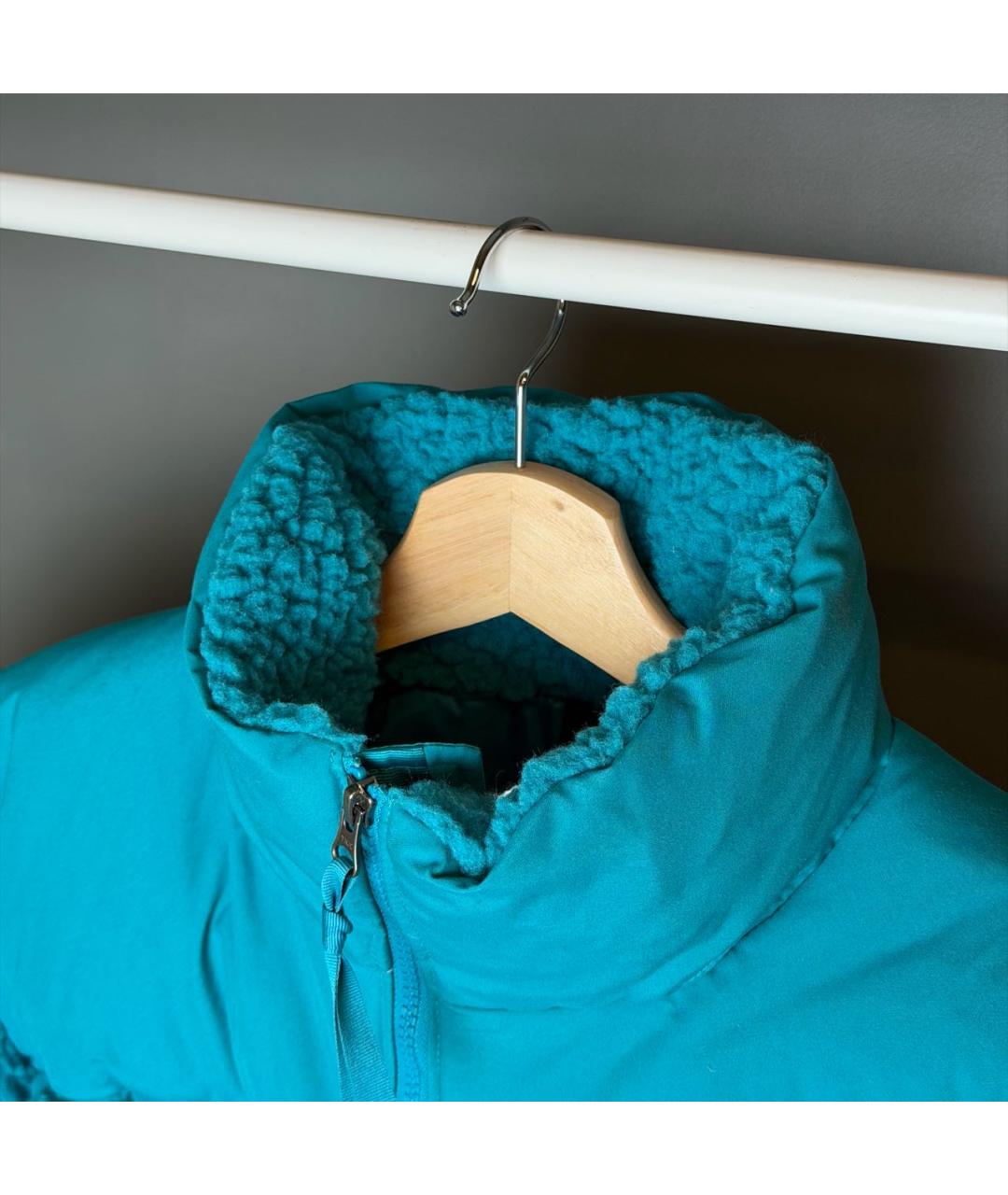 THE NORTH FACE Бирюзовый полиамидовый пуховик, фото 4