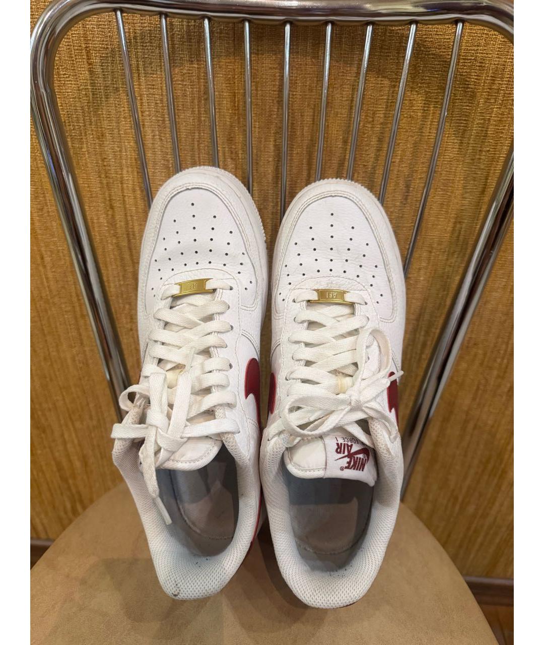 NIKE Белые кожаные низкие кроссовки / кеды, фото 3