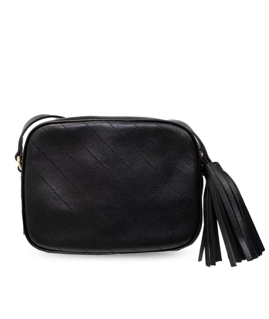 GUCCI Черная кожаная сумка через плечо, фото 2